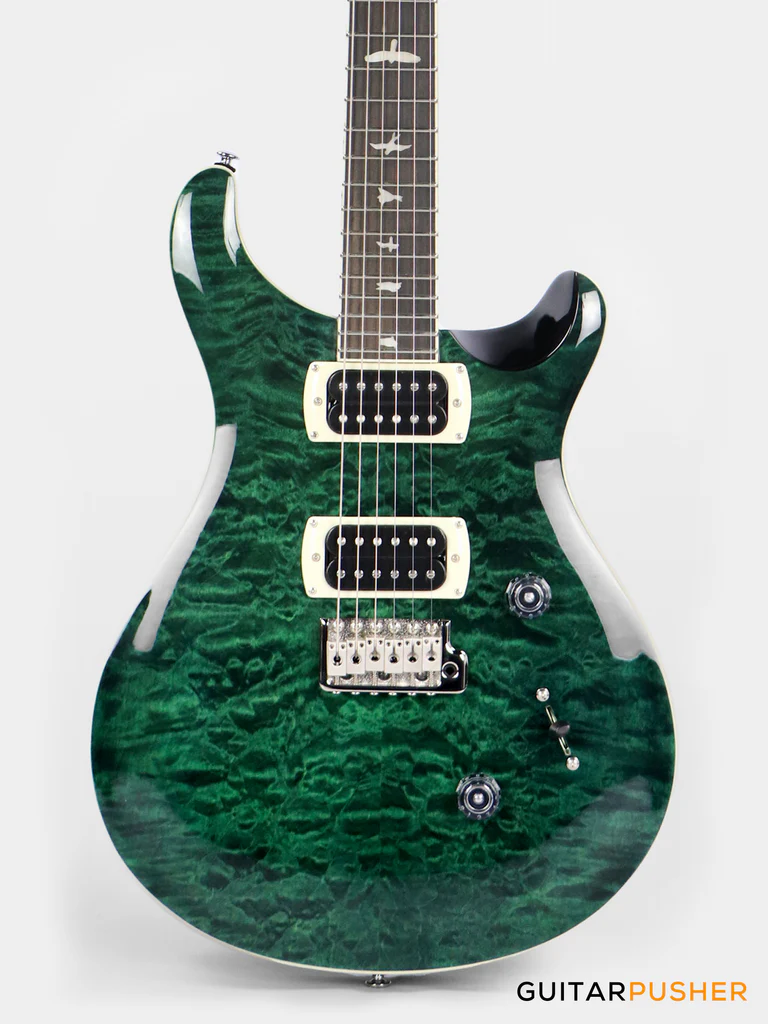 PRS Guitars SE Custom 24 Quilt Electric Guitar (Teal Black)